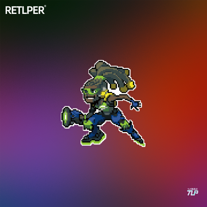 守望先锋车贴像素反光喷漆TLPQ版