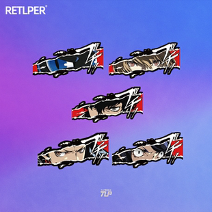 TLP反光车贴 P5女神异闻录雨宫莲坂本龙司摩尔加纳明智吾郎头像贴