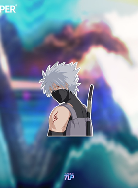 TLP反光车贴 火影忍者旗木卡卡西老师Kakashi头像肖像 动漫贴纸