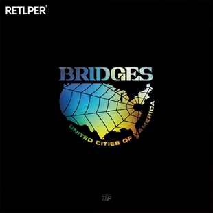 TLP镂空车贴 死亡搁浅BRIDGES布里吉斯徽章小岛秀夫PS游戏贴纸