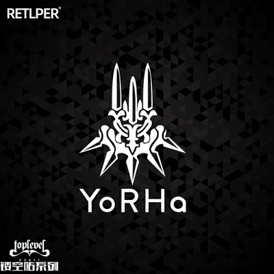 镂空机械小姐姐游戏车贴