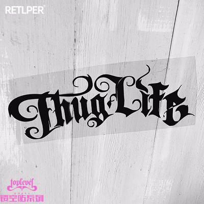匪帮ThugLife车贴西海岸