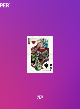 TLP反光车贴 小丑女DC漫画扑克牌自杀小队哈莉奎茵汽车贴纸防水