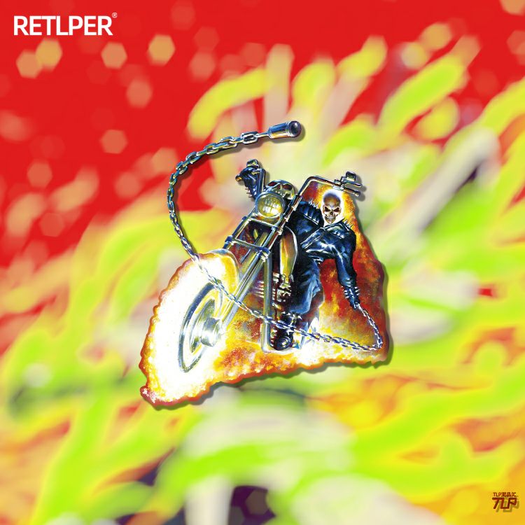 TLP镂空车贴 Ghost Rider恶灵骑士灵魂战车骷髅骑手锁链定制贴纸