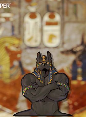 TLP反光车贴 古埃及阿努比斯摇Anubis动森法老 三角玻璃动漫贴纸