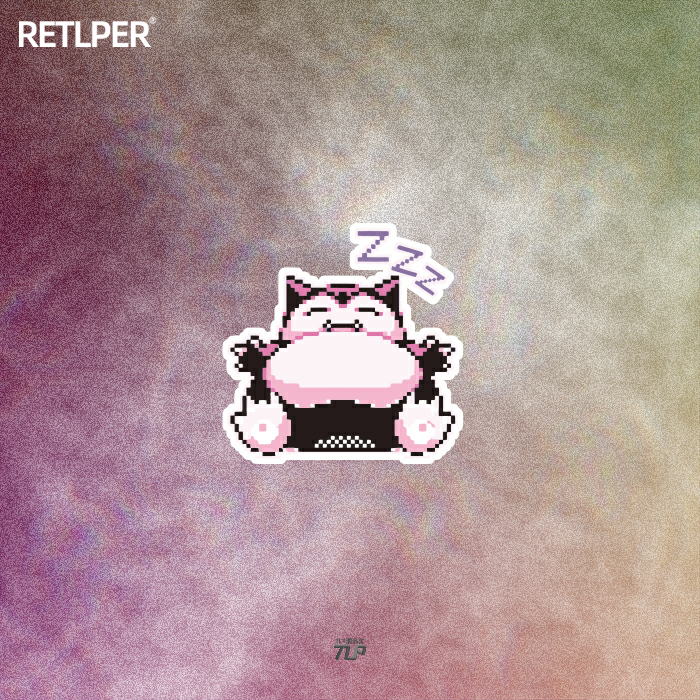 卡比兽摩托车反光车贴TLP精灵