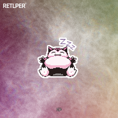 卡比兽摩托车反光车贴TLP精灵