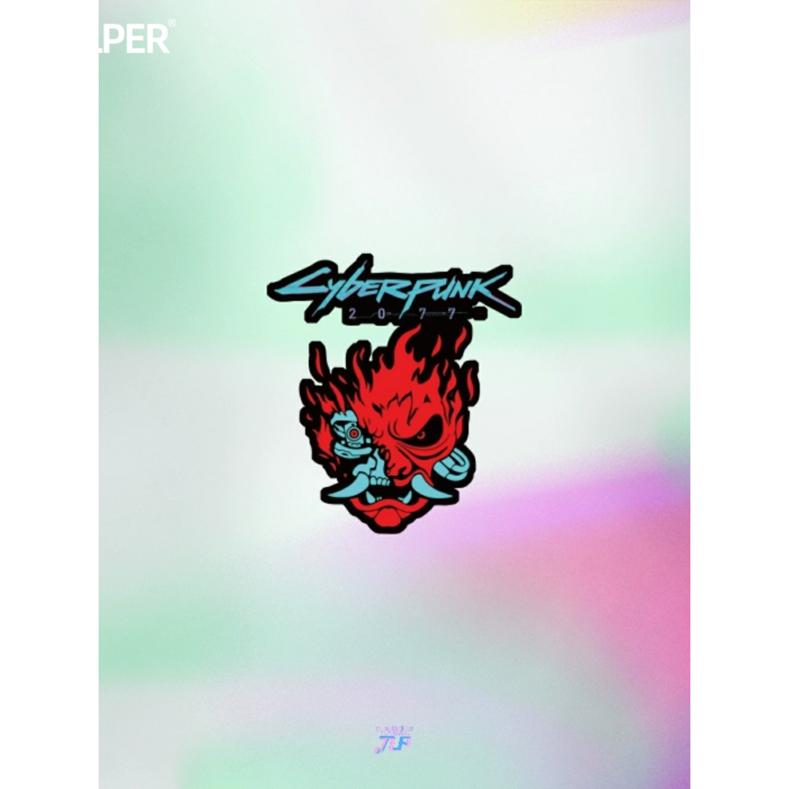 赛博朋克涂鸦游戏反光车贴