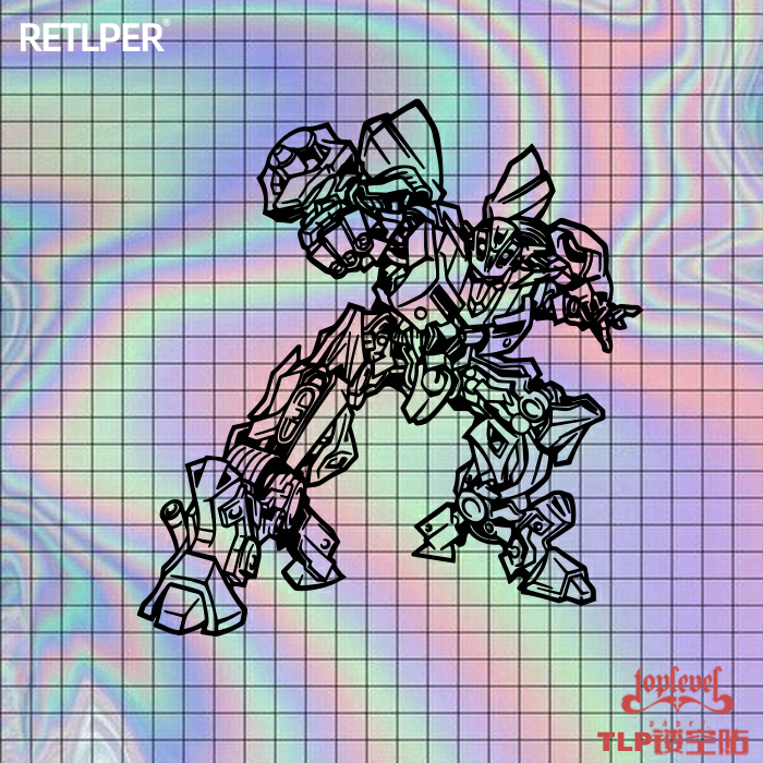 TLP镂空车贴 变形金刚Transformers大黄蜂Bumblebee全身卡通贴纸