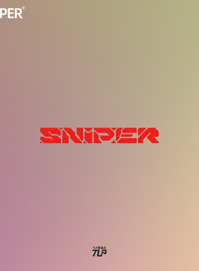 TLP镂空车贴 英文艺术字SNIPER狙击手机械朋克背胶防水随意贴纸