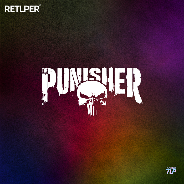 贴纸车身贴罪恶惩罚者贴纸骷髅头