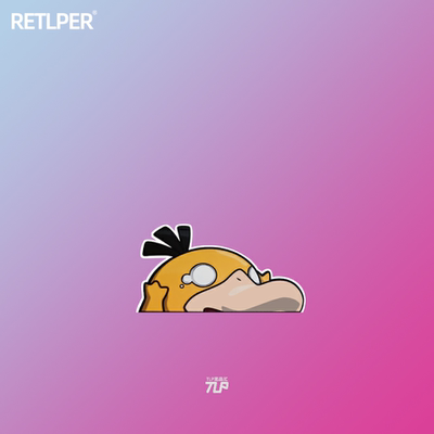 Psyduck宠物精宝可梦可达鸭贴纸