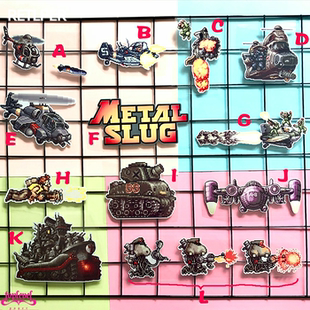 TLP套贴 合金弹头Metal Slug飞机航母坦克横版射击像素游戏贴纸