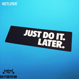 LATER防水无痕胶贴摩托车贴 JUST TLP反光车贴