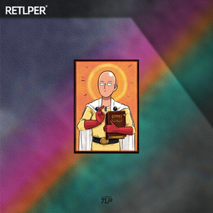 TLP反光车贴 一拳超人琦玉老师oppai圣典OK搞笑动漫二次元贴纸