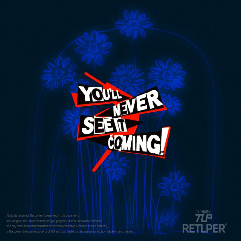 RETLPER镂空车贴 P5路标字预告函 女神异闻录汽摩防水平面贴纸