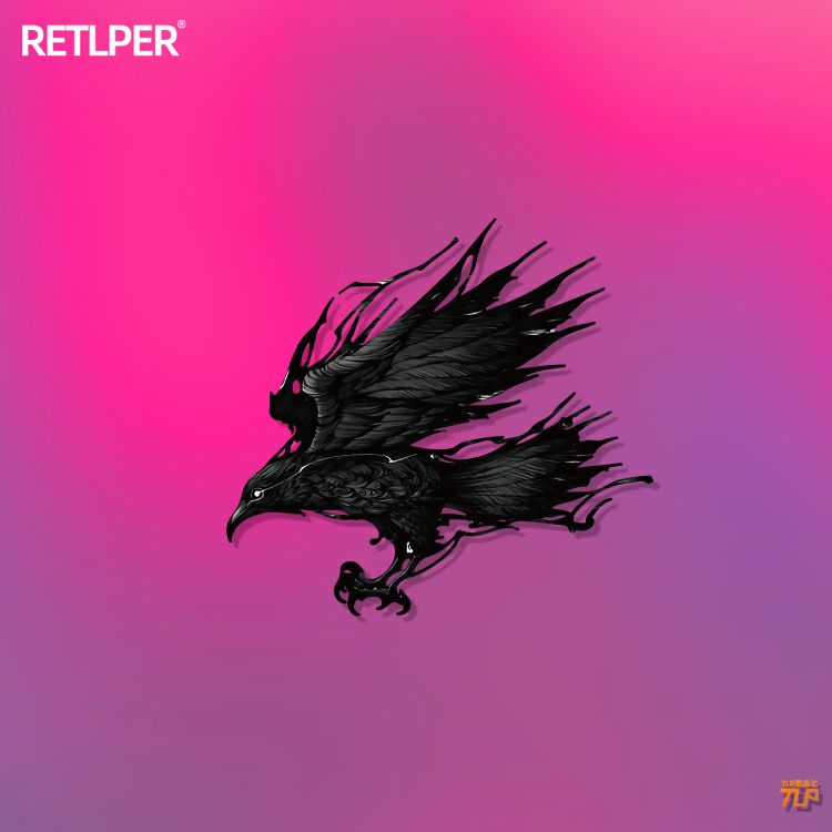 tlp镂空车贴渡鸦乌鸦胜利雷电