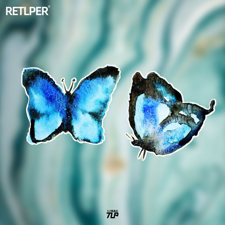 奇异人生反光蝴蝶车贴TLP化身