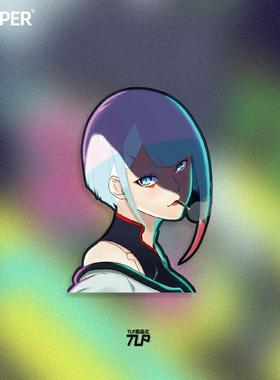 TLP反光贴  赛博朋克 边缘行者跑手Edgerunners露西Lucy头像 贴纸