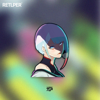 TLP反光贴赛博朋克边缘行者跑