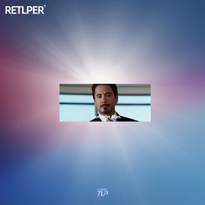 tlp反光车贴复联托尼经典台词