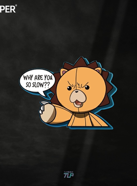 TLP反光车贴 魂Kon死神义魂丸你怎么这么慢黑崎一护狮子布偶贴纸