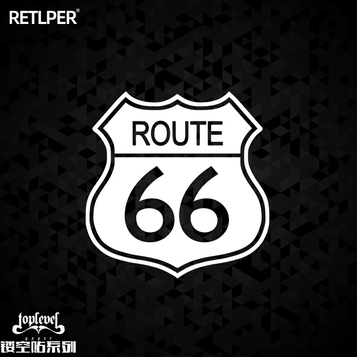 TLP镂空车贴公路标志摩托车