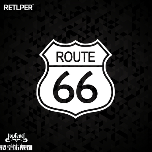 TLP镂空车贴公路标志摩托车