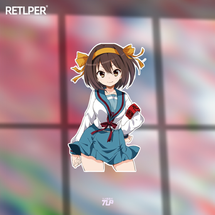 tlp反光车贴凉宫春日的忧郁sos虚