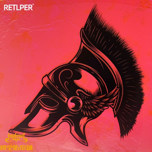 TLP镂空车贴 斯巴达勇士头盔雅典古希腊罗马无痕防水