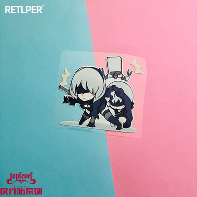 尼尔机械纪元游戏反光车贴TLPQ版