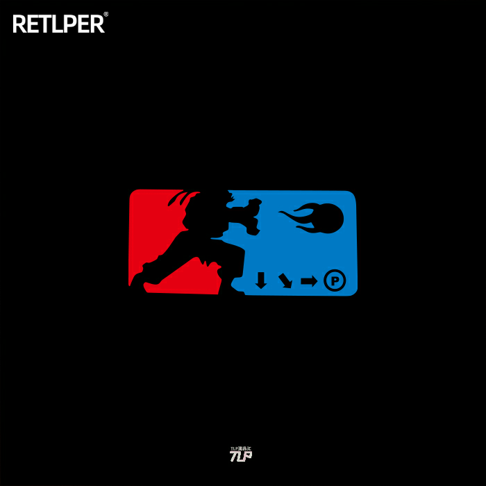 tlp镂空车贴街头霸王发气波波拳