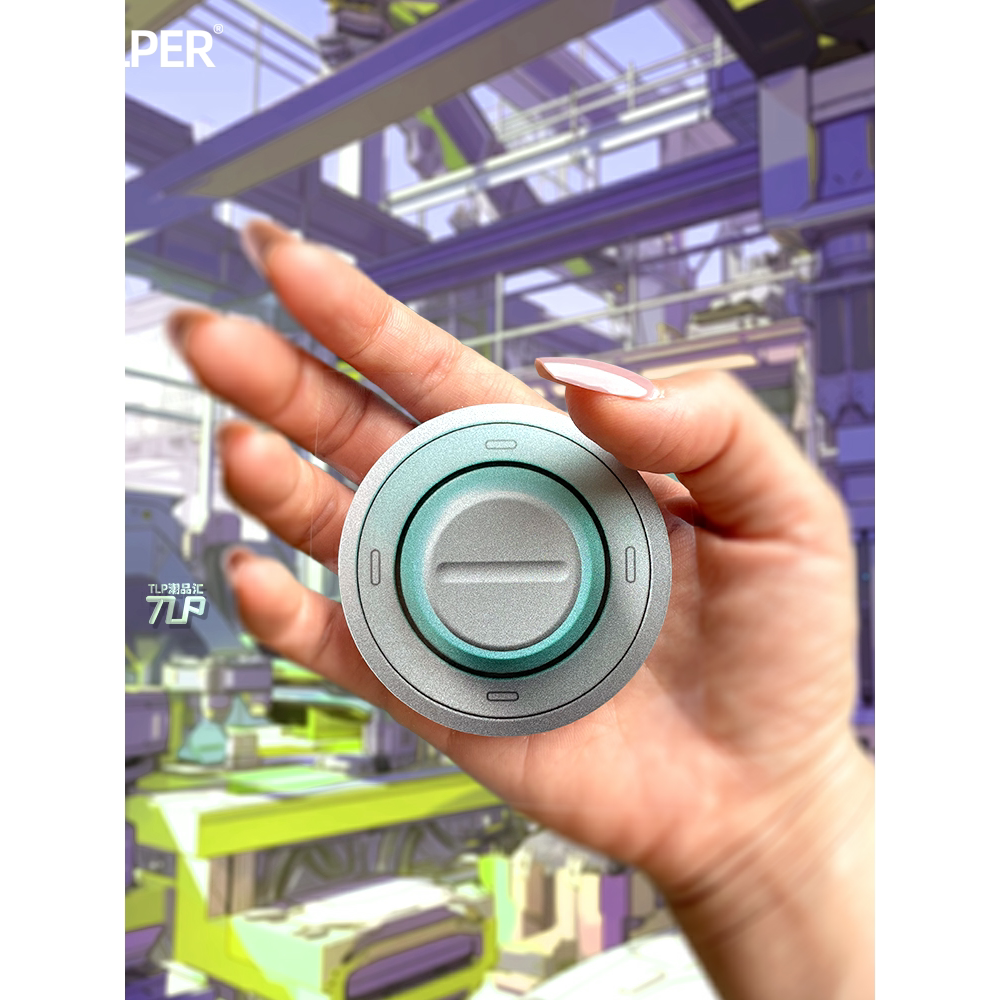 tlp反光车贴 原创 功能未知的开关按钮 立体感科技感圆形平面贴纸