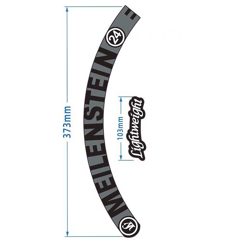 老王lightweight MEsILENSTEIN 46C公路轮组贴碳圈车圈贴纸自行车