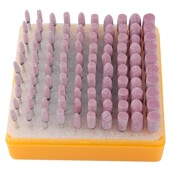 红刚玉砂轮磨头金属抛光玉器火石仔打磨头模具P 砂轮打磨头圆柱形