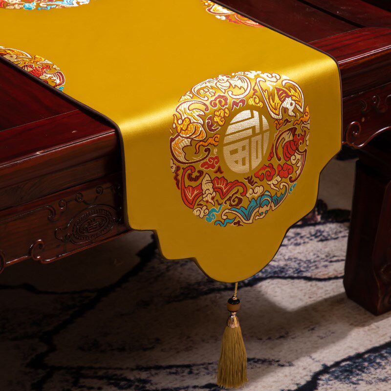 新中式茶几装饰h垫布桌旗轻奢高端茶席茶台布艺长条桌布茶几垫盖,居家布艺,桌旗,淘宝优惠券,粉丝福利购,淘宝优惠卷