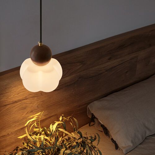 卧室床头b吊灯日式复古黄铜轻奢吧台玄关走廊橱窗民宿胡桃木小吊