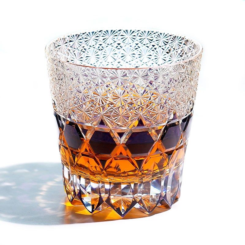 江户切子水晶玻璃杯威r士忌洋酒杯手工雕刻水杯高端礼盒装送礼,餐饮具,洋酒/威士忌杯,淘宝优惠券,粉丝福利购,淘宝优惠卷