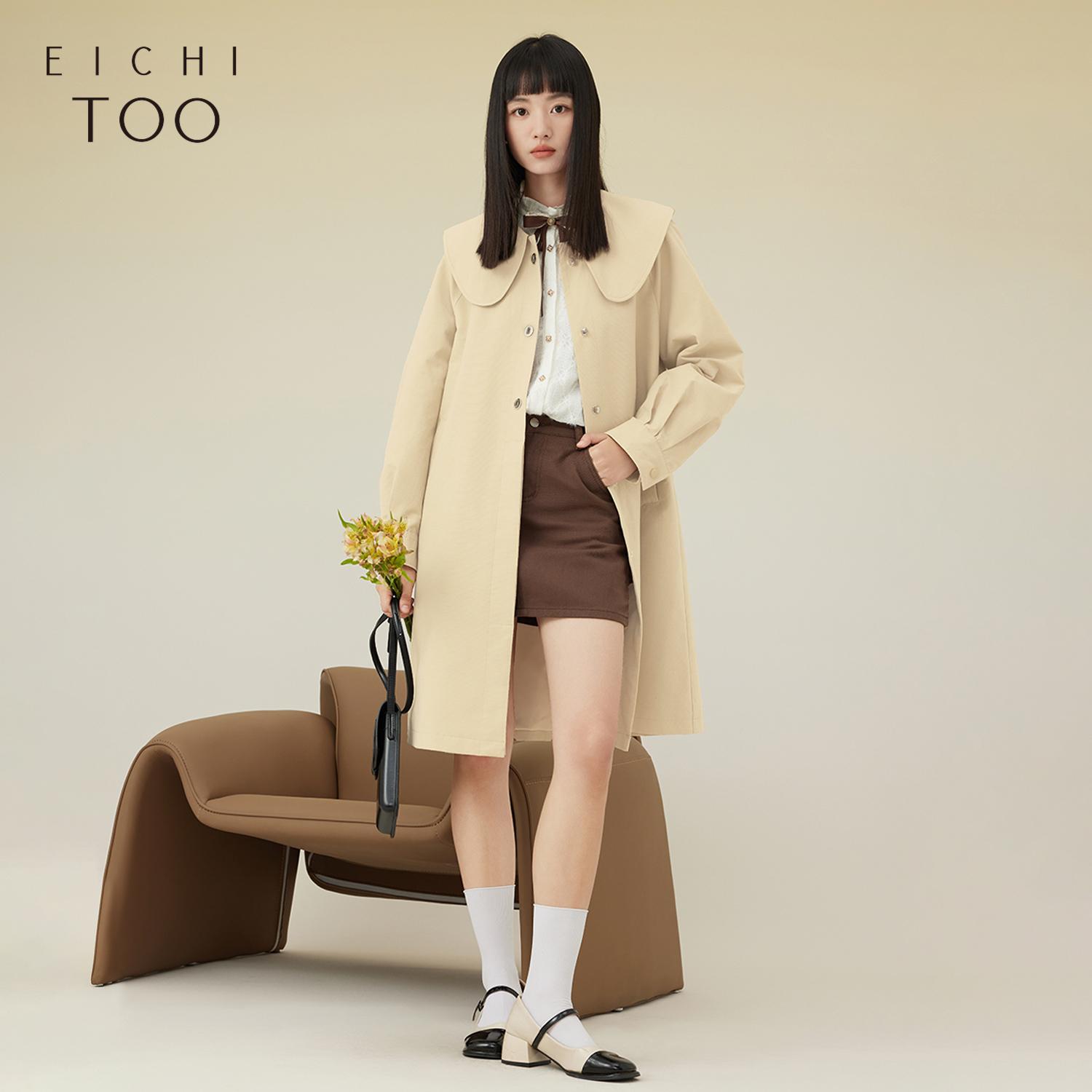 娃娃领 可爱甜美