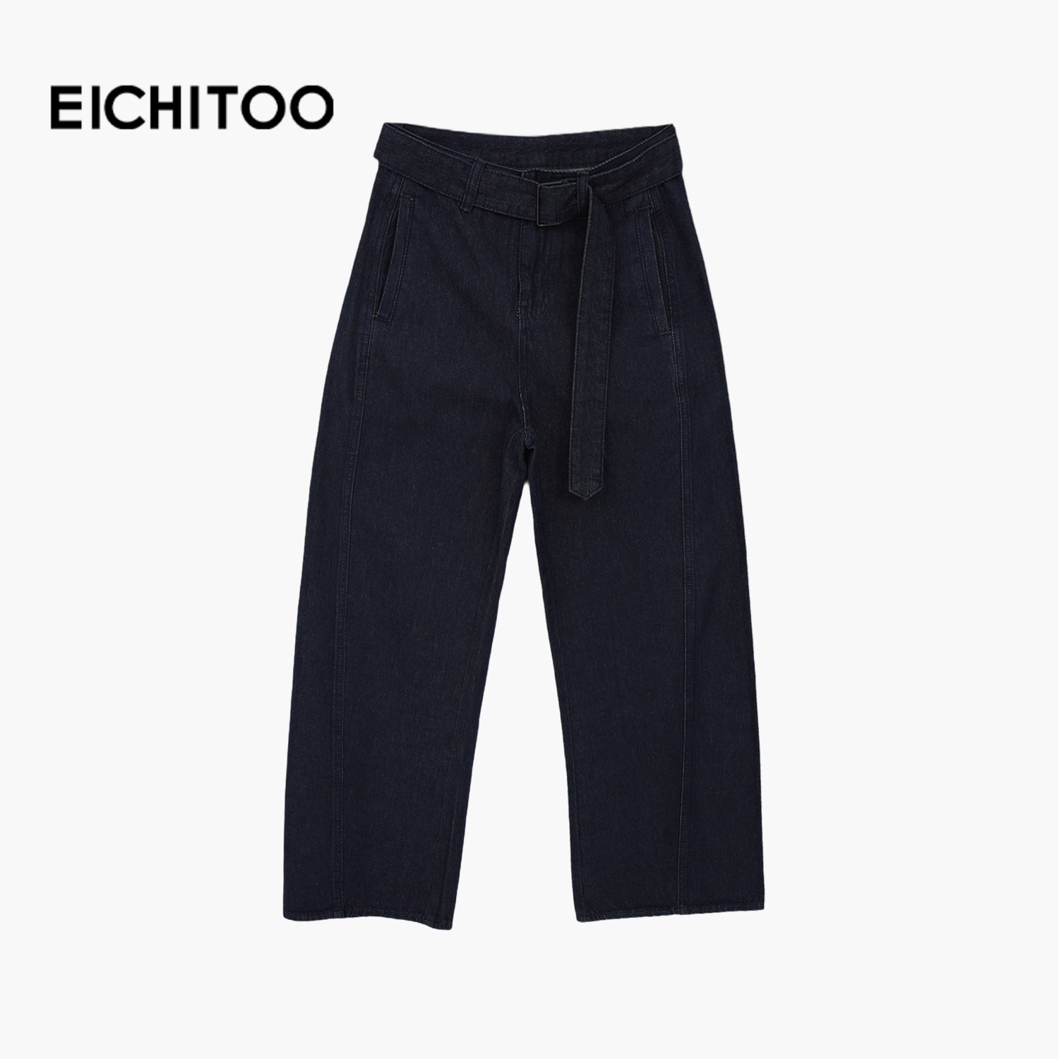 爱居兔质感有型牛仔裤2025年冬季新款女显瘦时尚直筒裤阔腿裤,女装/女士精品,牛仔裤,淘宝优惠券,粉丝福利购,淘宝优惠卷