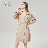 宽松腰带风衣外套女上衣 时尚 爱居兔风衣女春季 通勤办公室风格