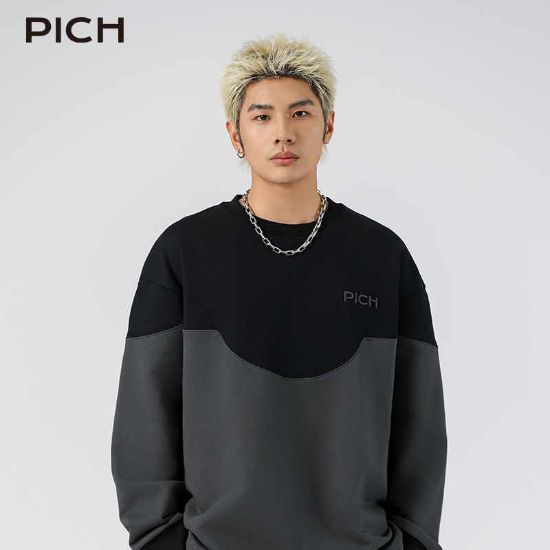 云肩卫衣长袖圆领套头宽松卫衣