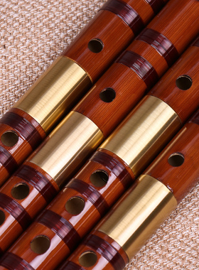 苦竹笛子 檀韵705  戈建明精制H 笛子乐器 专业演奏乐器
