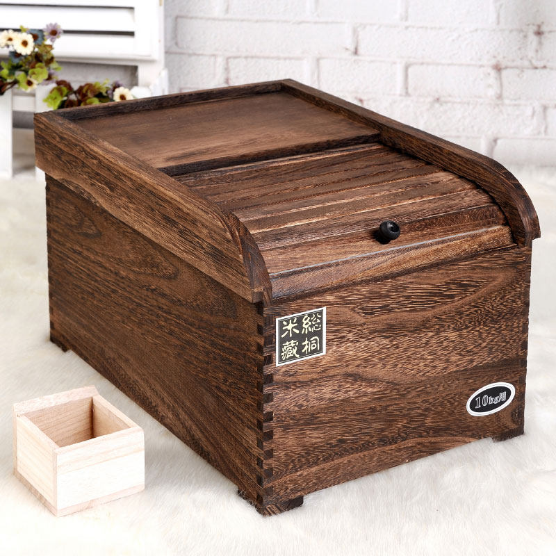 实木质环保碳化51015KG防虫防潮E米箱米桶米缸储物储粮面箱盛米缸,厨房/烹饪用具,米桶/米缸,淘宝优惠券,粉丝福利购,淘宝优惠卷