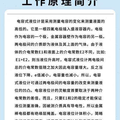 电容式液位变送器防腐蚀耐高温射频导纳料位计插入式传感器杆缆式