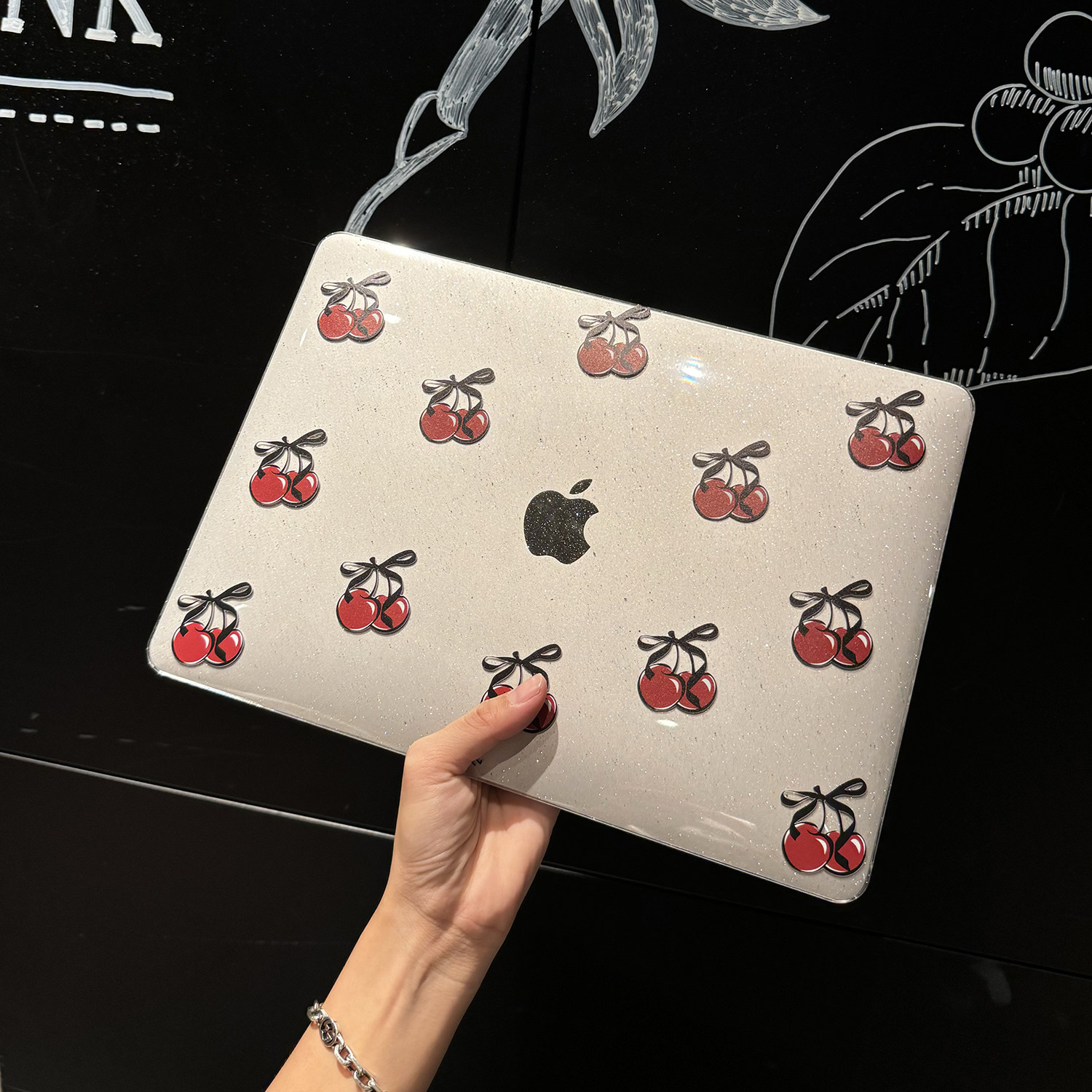 红樱桃适用苹果MacBook笔记本保护壳电脑保护套Air外壳简约Pro/满天星电脑mac壳子Neo