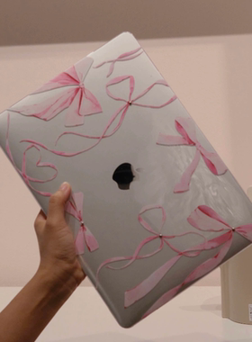 手绘蝴蝶结macbook保护壳