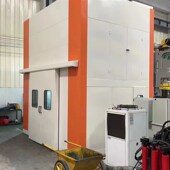 冲床工业隔音房车间静音检测房设备消音降噪房定制W罗茨风机隔音