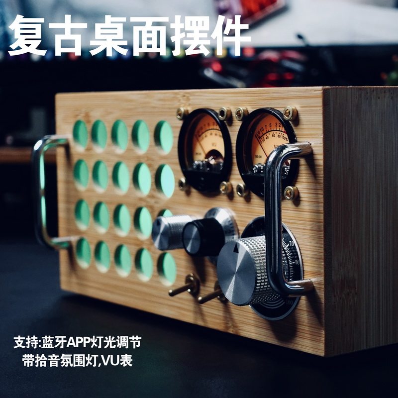 拾音气氛灯小夜灯桌面搭配家居装饰怀旧摆件磁带Q机随身听功放uv