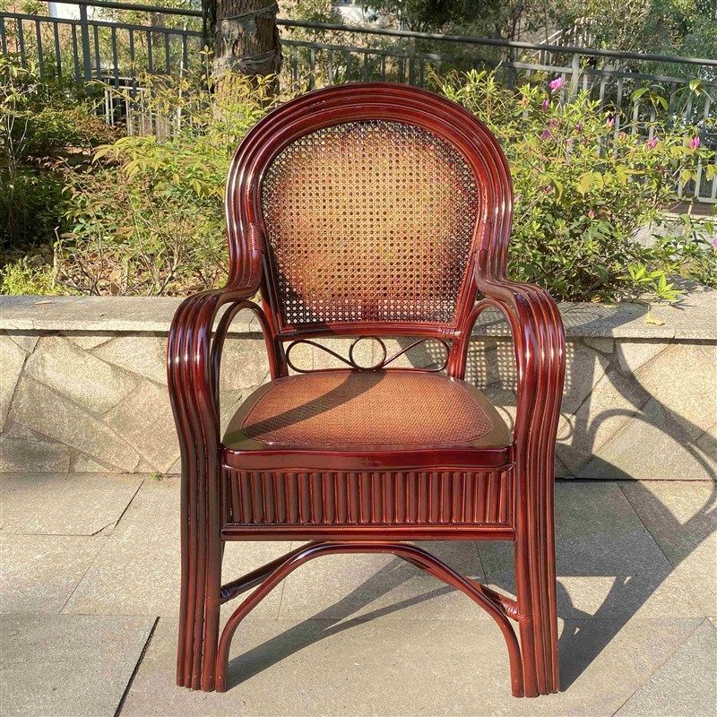 藤椅天然真藤老人椅子单人藤编腾椅客G厅家用室内靠背椅休闲阳台,住宅家具,阳台椅,淘宝优惠券,粉丝福利购,淘宝优惠卷